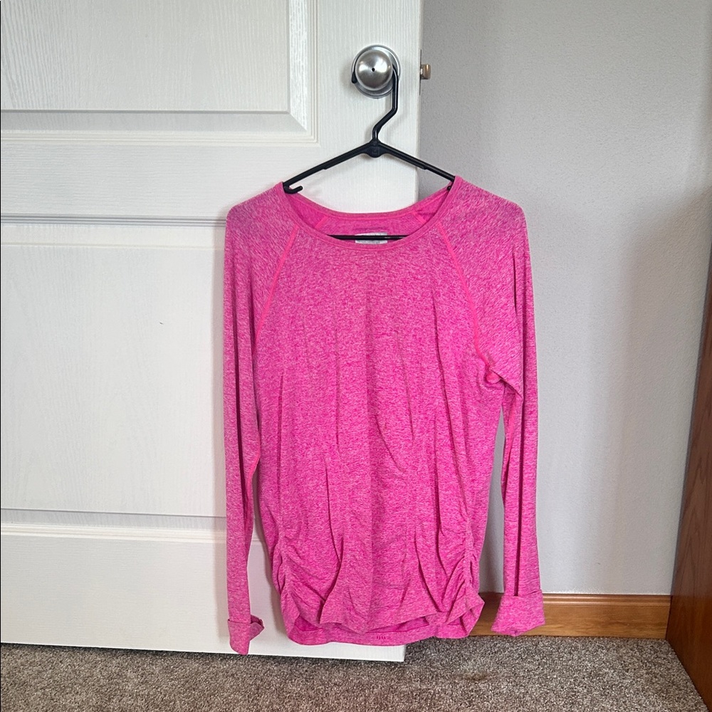 Athleta Fuchsia Long Sleeve Sweatshirt